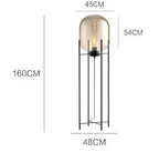 Hermann – Nordic Large Glass LED Table and Floor Lamp for Cozy Spaces Kozyled