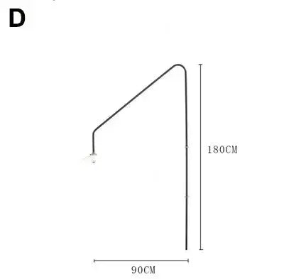 Zelda – Nordic Long-Pole Rotary Swing Arm LED Wall Lamp for Flexible Lighting Kozyled
