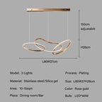 Edda – Creative Circular Dimmable LED Pendant Light for Dining Tables and Bars Kozyled.com
