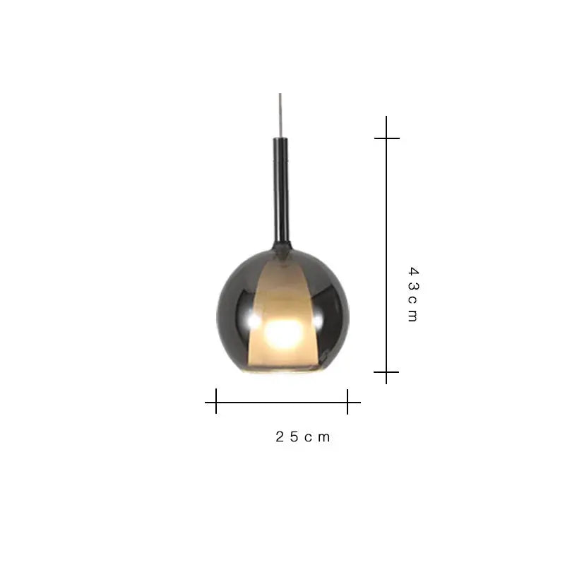 Odin – Luxury Elegant Glass Ball LED Pendant Lamp for Sophisticated Interiors Kozyled