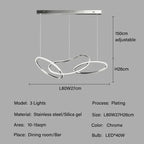 Edda – Creative Circular Dimmable LED Pendant Light for Dining Tables and Bars Kozyled.com