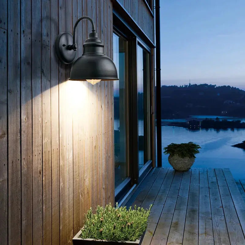 Elinor – Industrial Retro Outdoor IP65 Wall Lamp for Durable Vintage Lighting Kozyled
