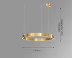 Alberte – Modern Luxury C-Ring Dimmable LED Pendant Lamp Kozyled
