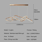 Edda – Creative Circular Dimmable LED Pendant Light for Dining Tables and Bars Kozyled.com