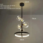 Aleksander – Nordic Artistic LED Pendant Light with Glass Ball Design Kozyled.com