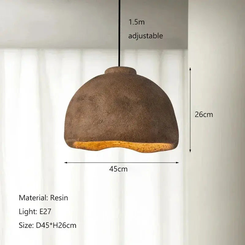 Tamiko – Handmade Japanese Wabi-Sabi LED Pendant Light for Tranquil, Minimalist Spaces Kozyled