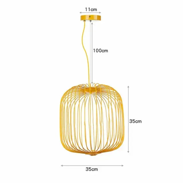 Dagmar – Designer Birdcage Dimmable Pendant Lamp for Unique, Stylish Lighting Kozyled