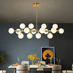 Asmund – Modern Glass Ball LED Pendant Light for Dining Tables and Bars Kozyled.com