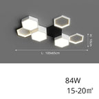 Finn – Modern Honeycomb Dimmable LED Ceiling Lamp for Stylish Ambient Lighting Kozyled