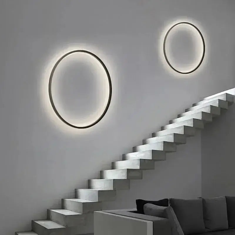 Luna – Modern Minimalist Dimmable LED Ring Wall Lamp for Sleek, Ambient Lighting Kozyled