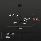 Alexander – Decorative Scandinavian fireworks style Dimmable LED Pendant Lamp Lampasa.com