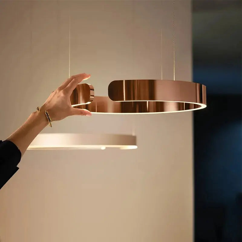 Alberte – Modern Luxury C-Ring Dimmable LED Pendant Lamp Kozyled