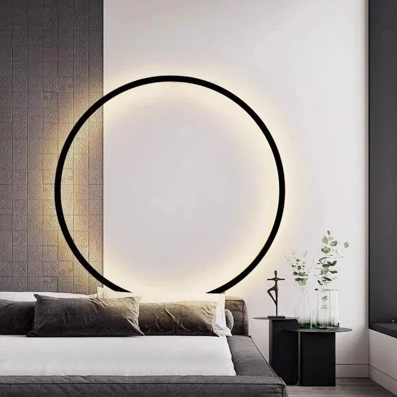 Luna – Modern Minimalist Dimmable LED Ring Wall Lamp for Sleek, Ambient Lighting Kozyled