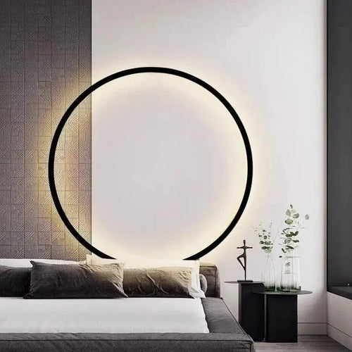 Luna – Modern Minimalist Dimmable LED Ring Wall Lamp for Sleek, Ambient Lighting Kozyled