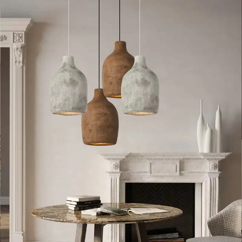 Satoko – Handmade Japanese Wabi-Sabi LED Pendant Light for Calm and Minimalist Interiors Kozyled