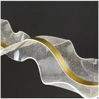 Erik – Dimmable Nordic LED Pendant Light with Creative Long Wave Design for Dining Tables and Bars Kozyled.com